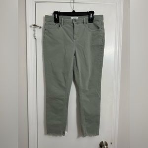 LOFT Modern Skinny Crop Raw Hem